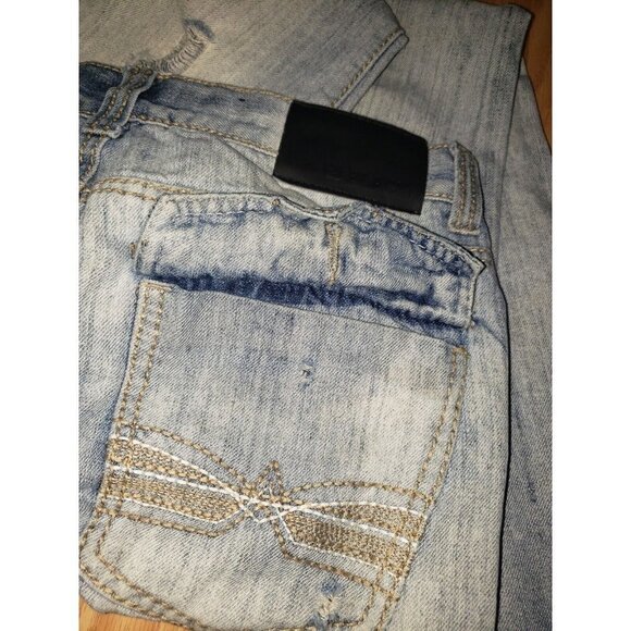 Men's CJ BLACK Jeans Distressed 30X32 Low Rise Slim Straight - Picture 7 of 9